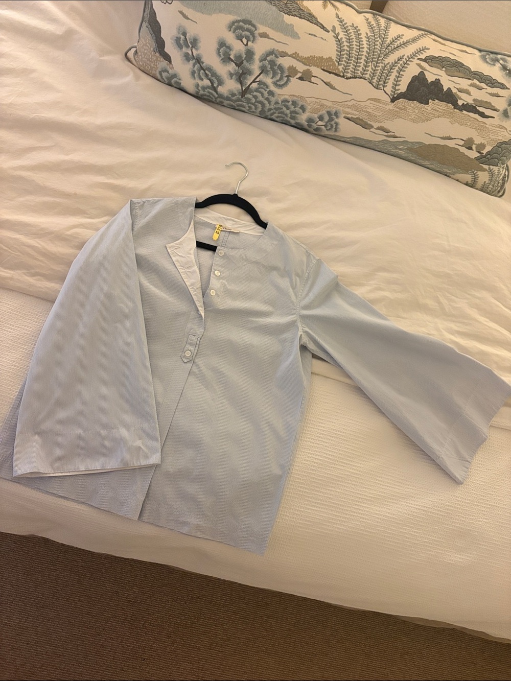 Celine Light Blue Striped top